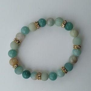Amazonite beaded bracelet